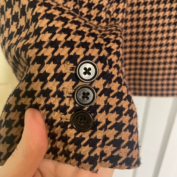 Women's Houndstooth Double-Breasted Jacket.New never worn. - Picture 6 of 8